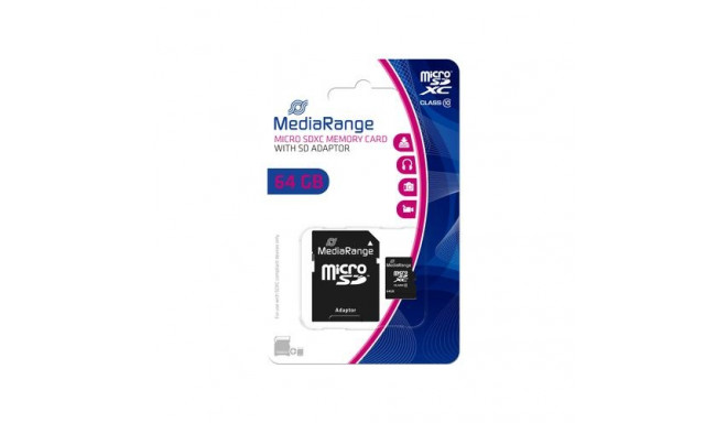 MediaRange MR955 memory card 64 GB MicroSDXC Class 10