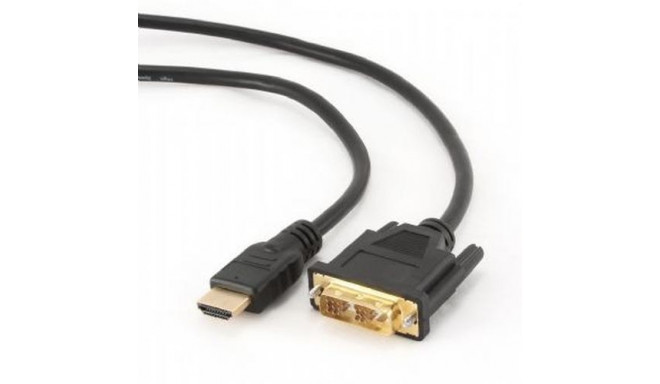 Gembird CC-HDMI-DVI-0.5M video cable adapter Black