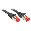 Lindy Rj45/Rj45 Cat6 1m networking cable Black S/FTP (S-STP)