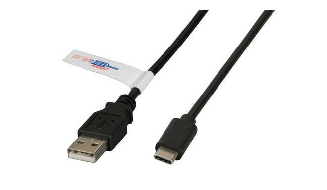 EFB Elektronik K5258SW.1 USB cable USB 2.0 1 m USB A USB C Black