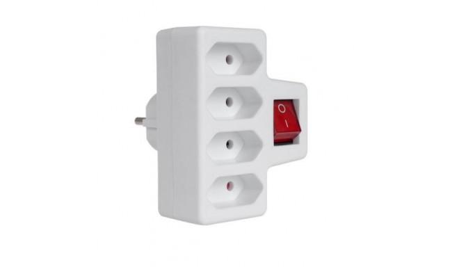 Maclean MCE217 power plug adapter Type E (FR) White