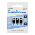 LogiLink AA0145 webcam accessory Privacy protection cover Black