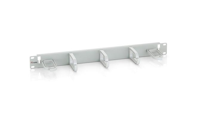 Equip 19" Rack Mount Cable Management Panel, Light Grey (RAL 7035)