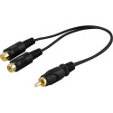 Deltaco MM-20 audio cable RCA 2 x RCA Black