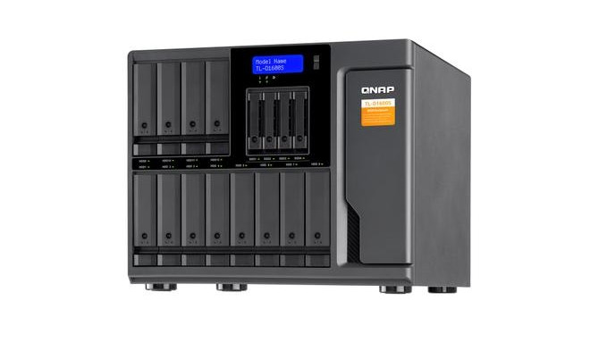 QNAP TL-D1600S storage drive enclosure HDD/SSD enclosure Black, Grey 2.5/3.5&quot;