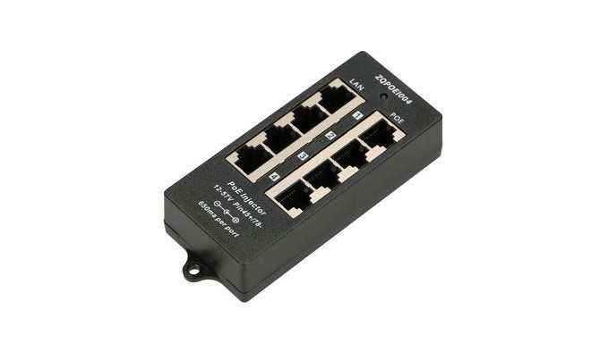 Extralink PoE Injector 4 Port 4x 100Mb/s RJ45