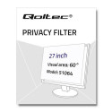 Qoltec 51064 display privacy filters 68.6 cm (27")