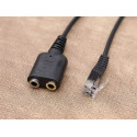 Equip RJ9 to 3.5mm Headset Audio Adapter
