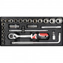 Tööriistakomplekt, 1/2 "(25tk) YT-12671 YATO