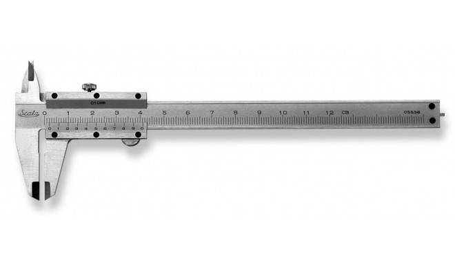 Kišeninis slankiklis 125x40mm 1/10mm, chromuotas