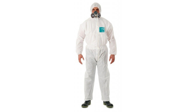 Disposable coverall Type 5/6 Ansell Alphatec 1800 standard, white, size M
