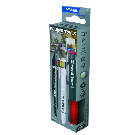 Plumber´s set of markers Markal PLUMB´PACK