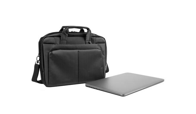 NATEC Gazelle notebook case 39.6 cm (15.6") Briefcase Black