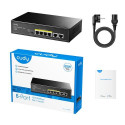 Cudy FS1006P network switch Fast Ethernet (10/100) Power over Ethernet (PoE) Black