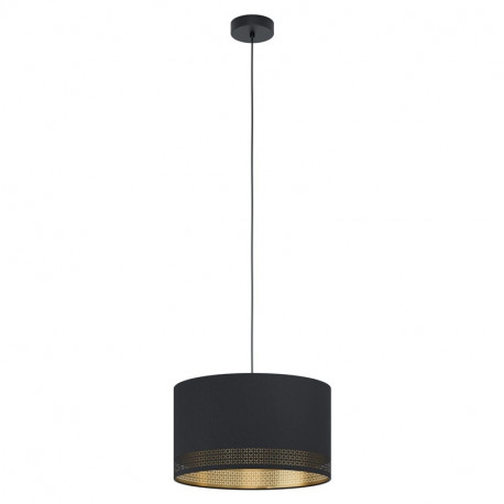 Pendant lamp EGLO ESTEPERRA, 1 x E27, max 40W, black/gold color, h110 cm