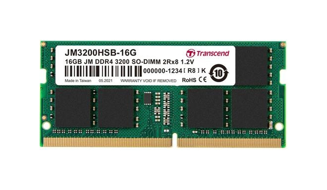 Transcend JetRam JM3200HSB-16G memory module 16 GB DDR4 3200 MHz