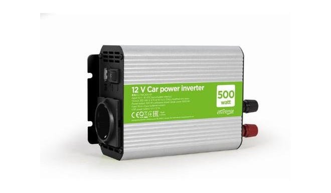 Gembird EG-PWC500-01 power adapter/inverter Auto 500 W Grey