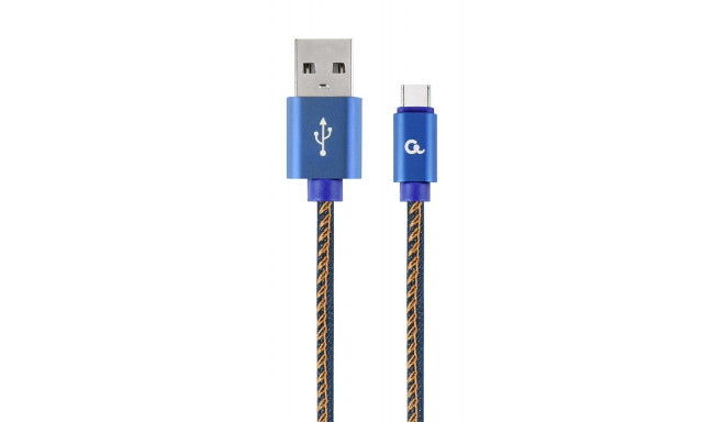 Cablexpert CC-USB2J-AMCM-2M-BL sinine USB-kaabel USB 2.0 USB A USB C