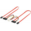 PremiumCord Combo SATA data cable + power 0.5m