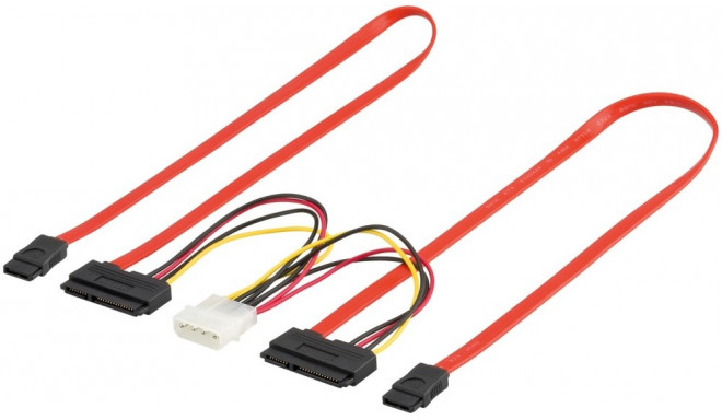 PremiumCord Combo SATA data cable + power 0.5m