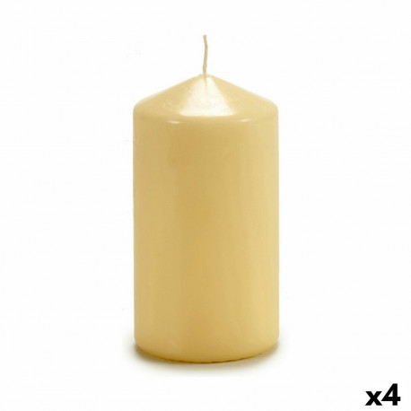 Candle Acorde CY70130M CY70130M Cream 7 x 13 x 7 cm (4 Units)
