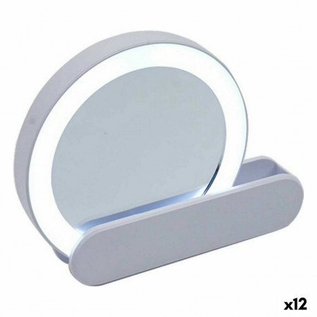 Peegel Berilo YXL2112-SB Valge ABS 9 x 2 x 10 cm LED Kerge (12 Ühikut)