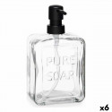 Дозатор мыла Pure Soap Стеклянный Прозрачный Пластик 570 ml (6 штук)