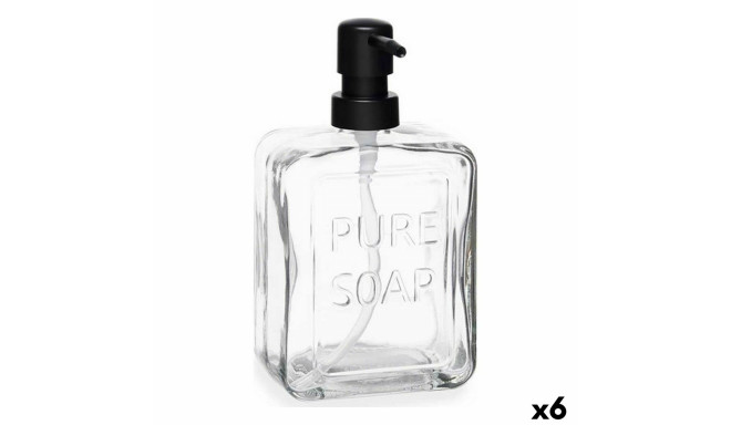 Soap Dispenser Pure Soap Crystal Transparent Plastic 570 ml (6 Units)