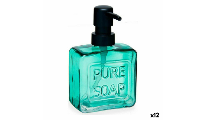 Ziepju dozators Berilo Pure Soap Zaļš Stikls Plastmasa 250 ml 9 x 15 x 5 cm (12 gb.)