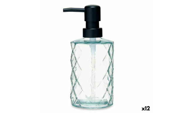 Soap Dispenser Diamond Crystal Transparent Plastic 410 ml (12 Units)