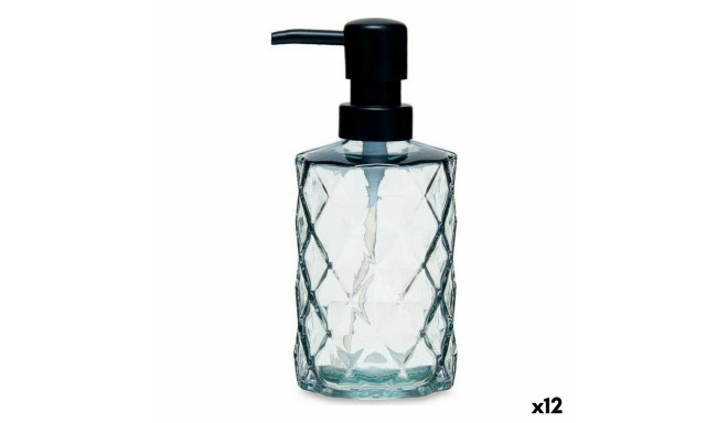 Soap Dispenser Diamond Crystal Black Plastic 410 ml (12 Units)