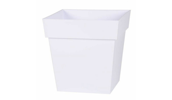 Plant pot EDA   White polypropylene 32 x 32 x 32 cm