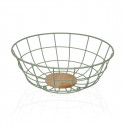 Puuviljakauss Versa Roheline 28 x 12 x 28 cm Puit Kummipuu Teras Raud Puuviljakauss Versa Roheline 28 x 12 x 28 cm Puit Kummipuu Teras Raud