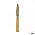 Peeler Knife Silver Brown Stainless steel Bamboo 22 x 19,5 x 2 cm (12 Units)