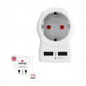 Vooluadapter Skross 1500280 USB x 2 Euroopa Ühendkuningriik
