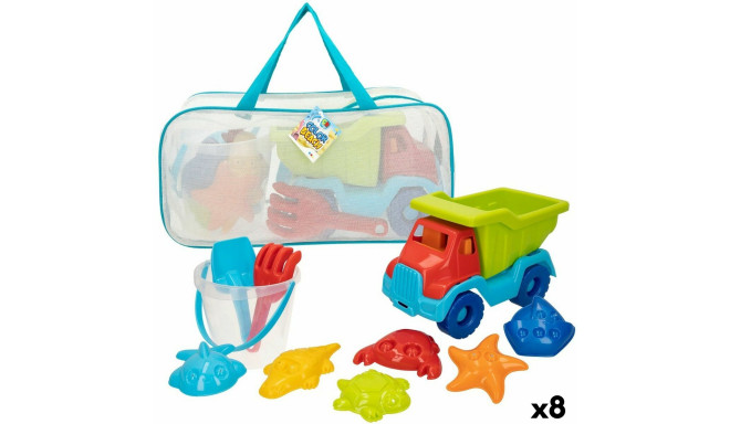 Beach toys set Colorbaby polypropylene (8 Units)