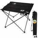 Folding Table Aktive Black Textile 61 x 51 x 50 cm (4 Units)