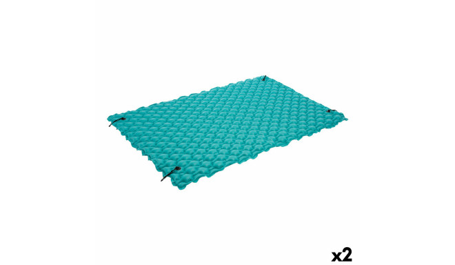 Air mattress Intex 290 x 213 cm Blanket Turquoise (2 Units)