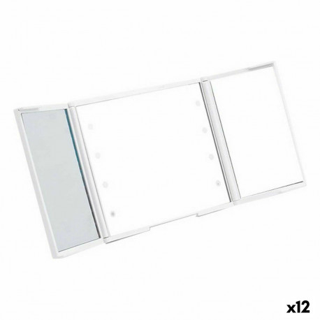 Taskupeegel Berilo YXL2150-CC01 YXL2150-CC01 Valge ABS 1,5 x 9,5 x 11,5 cm LED Kerge (12 Ühikut)