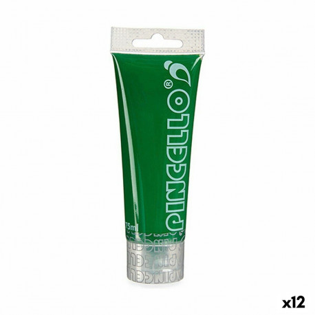 Acrylic paint Pincello AC75-3 AC75-3 Dark green 75 ml (12 Units)