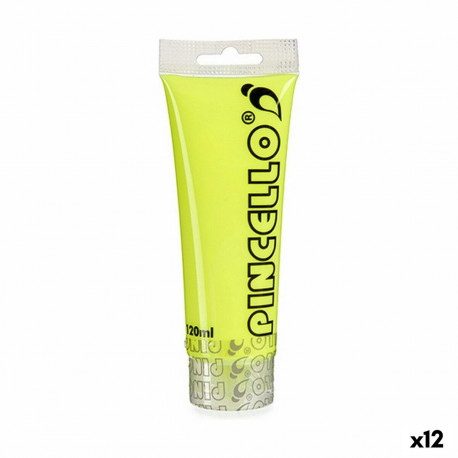 Acrylic paint Pincello AC120N-1 Neon Yellow 120 ml (12 Units)