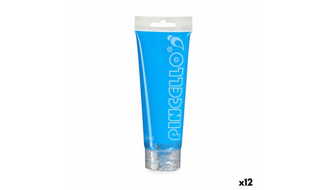 Acrylic paint Pincello Neon Blue 120 ml (12 Units)