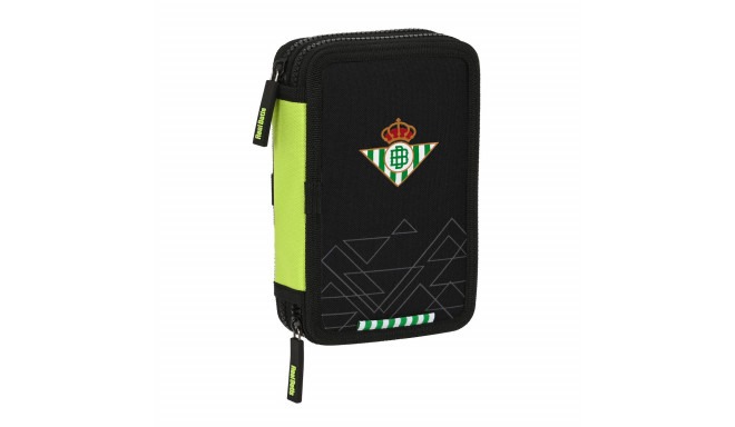 Kahekordne Pliiatsikarp Real Betis Balompié Must Lima 12.5 x 19.5 x 4 cm (28 Tükid, osad)
