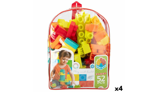 Construction set Color Block 52 Pieces (4 Units)