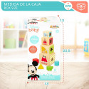 Stacking Blocks Disney 12,2 x 12,2 x 12,2 cm 8 Pieces 4 Units