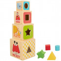 Stacking Blocks Disney 12,2 x 12,2 x 12,2 cm 8 Pieces 4 Units