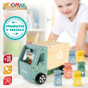 Garbage Truck Woomax 8 Pieces Toy 24 x 15 x 13,5 cm (4 Units)