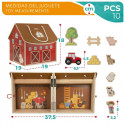 Playset Woomax Farm 19 x 18 x 19 cm 9 Pieces 4 Units