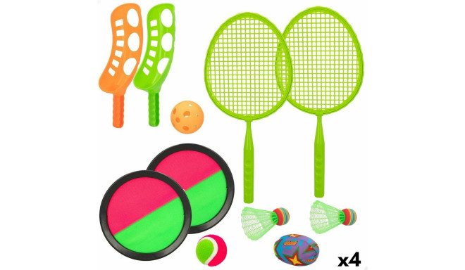 Kolm-ühes Reketikomplekt Colorbaby Välimus 4-funktsiooniline 20 x 43,5 x 0,5 cm (4 Ühikut)