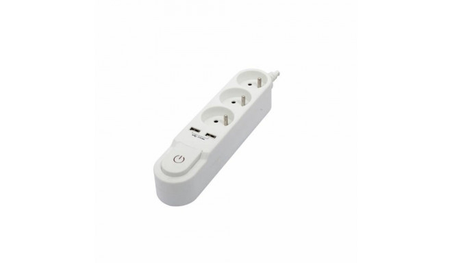 3-socket plugboard with power switch Chacon   (3 m)